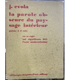 La parole obscure du paysage intèrieur. Poème a 4 voix.