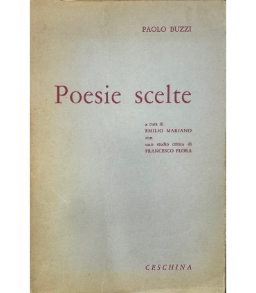 Poesie scelte.