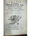 Oratio in Funere Innocentii XIII pontificis Maximi.