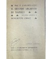 Il grande archivio di Napoli.