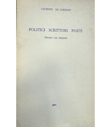 Politici scrittori poeti.