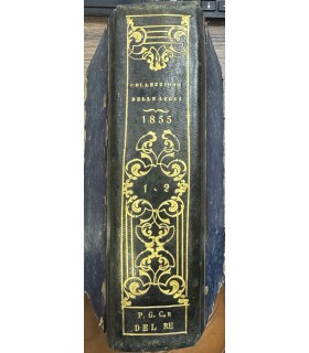 Collezione delle Leggi e de decreti reali del Regno delle Due Sicilie. Anno 1855. I e II semestre.