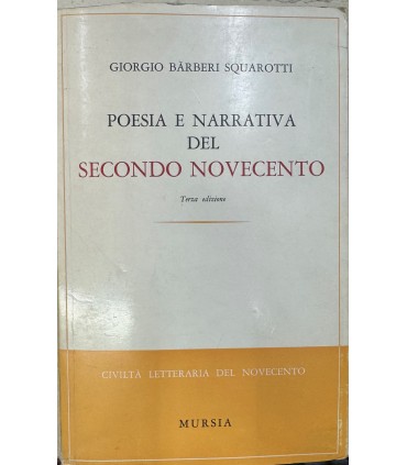 Poesia e narrativa del secondo novecento.