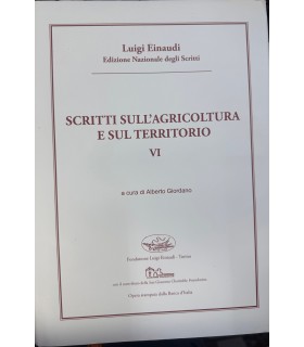Scritti sull'agricoltura e sul territorio VI.