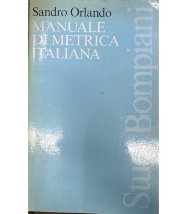Manuale di metrica italiana.