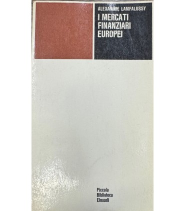I Mercati finanziari europei.
