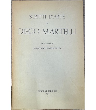 Scritti d'arte di Diego Martelli.