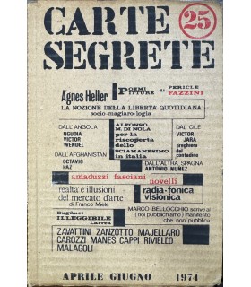 Carte segrete Anno XIII - Aprile - Giugno 1974. n. 25.