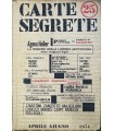 Carte segrete Anno XIII - Aprile - Giugno 1974. n. 25.