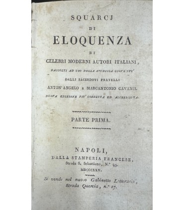 Squarci di eloquenza di Celebri moderni autori italiani.