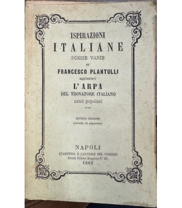 Ispirazioni italiane. Poesie varie.