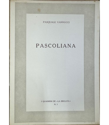 Pascoliana.