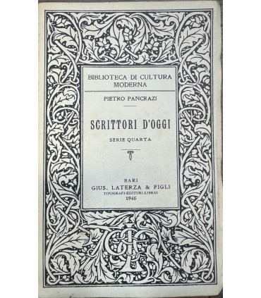 Scrittori d'oggi. Serie Quarta.