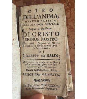 Il cibo dell'anima, ovvera pratica dell'orazione mentale.