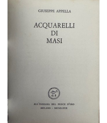 Acquerelli di Masi.