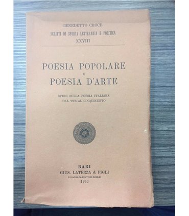 Poesia popolare e poesia d'arte