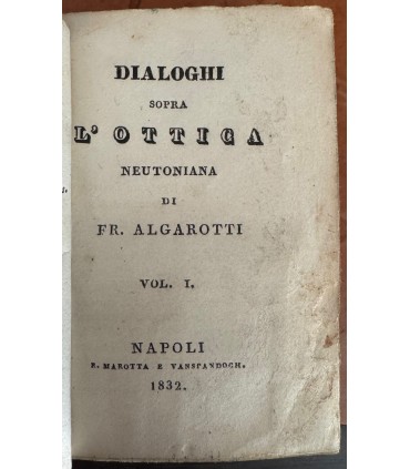 Dialoghi sopra l'ottica.