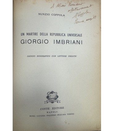 Un martire della repubblica universale Giorgio Imbriani.