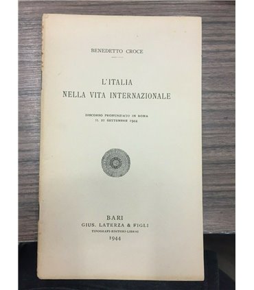 L'Italia nella vita internazionale