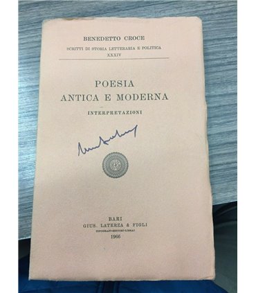 Poesia antica e moderna. (Interpretazioni)