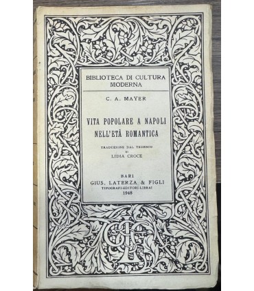 Vita popolare a Napoli nell'età romnantica.