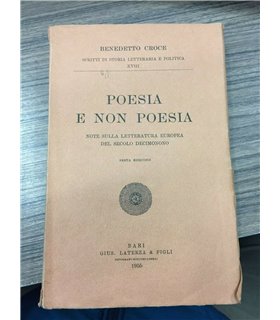 Poesia e non poesia. Note sulla letteratura europea del secolo decimonono