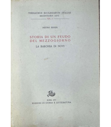 Storia di un feudo del mezzogiorno. La Baronia di Novi.