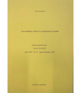 Alda Merini, Saffo e la passione d'amopre.