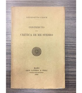 Contributo alla critica di me stesso