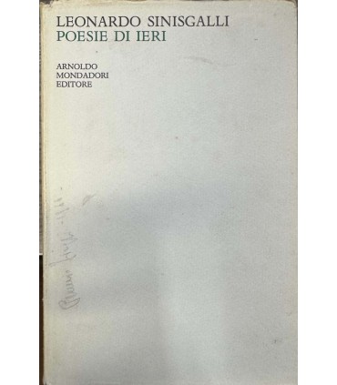 Poesie di ieri. 1951-1956.