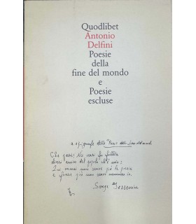 Poesie della fine del mondo e Poesie escluse.