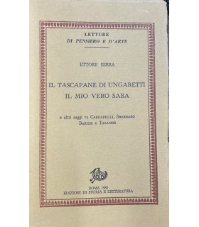 Il tascapane di Ungaretti il mio vero Saba.