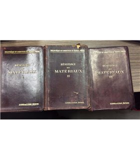 Résistance des matériaux appliquée aux constructions. Methodes pratiques par le calcul et la statique graphique. 3 voll