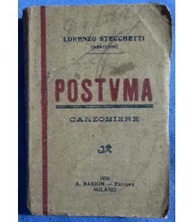 Postuma. Canzoniere.