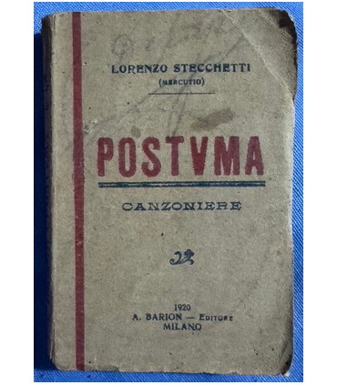 Postuma. Canzoniere.