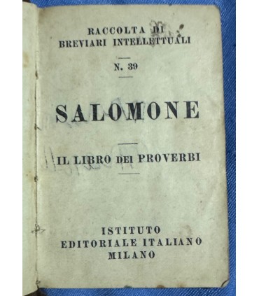 Il libro dei proverbi.