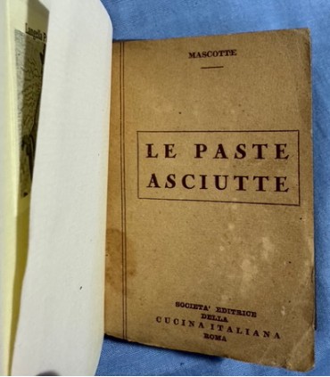 Paste asciutte e altre minestre.