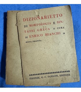 Dizionarietto di morfologia e sintassi greca.