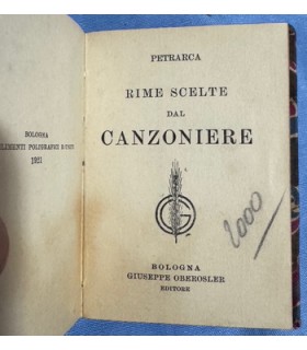Rime scelte dal Canzoniere.