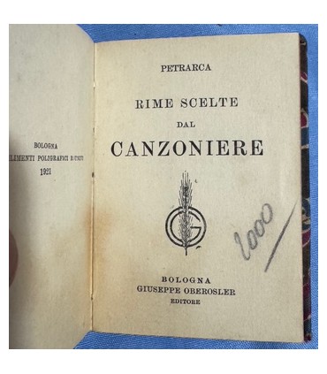 Rime scelte dal Canzoniere.