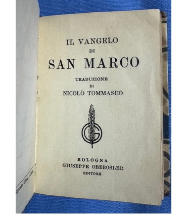 Il Vangelo di San Marco.