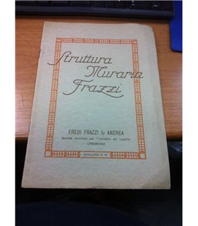 Struttura muraria tipo rapido a montanti in cotto armati e tavelloni ad incastro. Catalogo