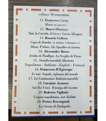 Cofanetto editoriale. 0 Scarrafone. 10 volumetti. (Secondo)