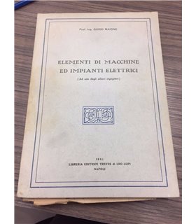 Elementi di macchine ed impianti elettrici