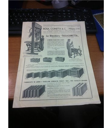 La blocchiera "rosacometta"