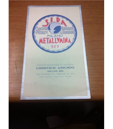 Società pitture italiana alluminio. Depliant