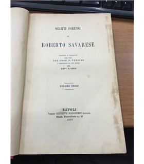 Scritti forensi di Roberto Savarese