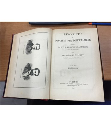 Resoconto del processo per diffamazione promosso da S. E. il Ministro dell'Interno Giovanni Nicotera contro Sebastiano Visconti 