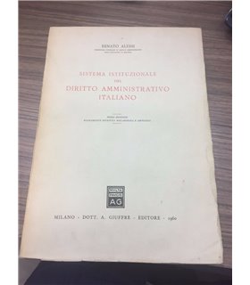 Sistema istituzionale del diritto amministrativo italiano