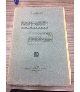 Giudice e testimoni. Studio di psicologia giudiziaria